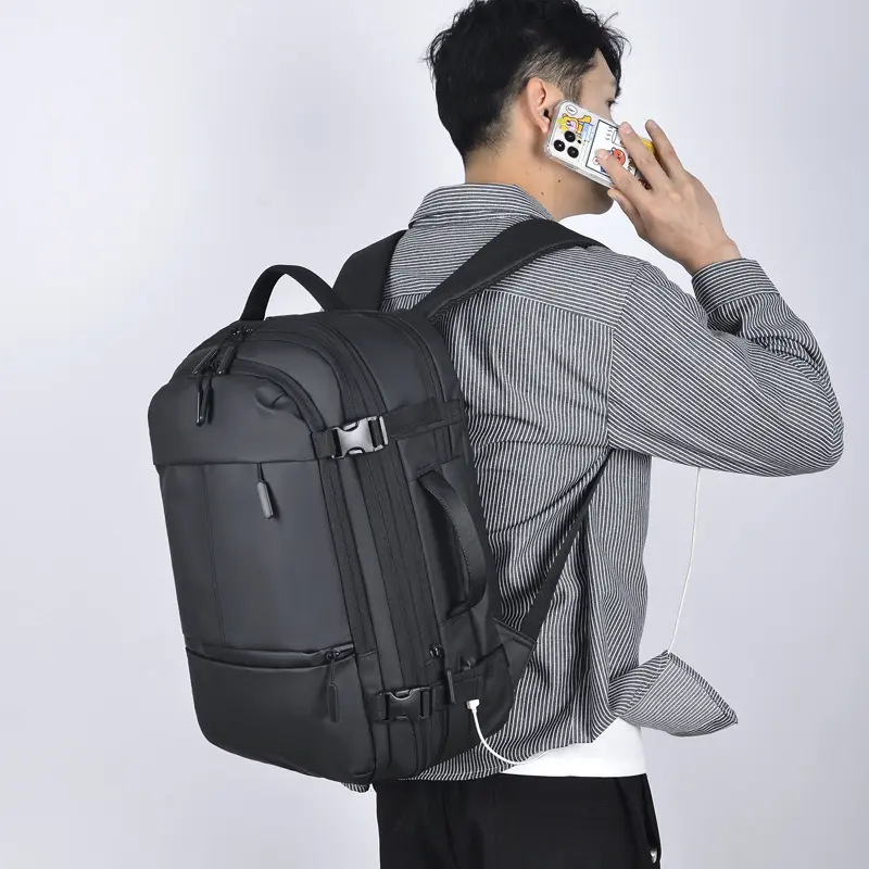 ODM Leather Membrane Notebook Bag For Travel And Business